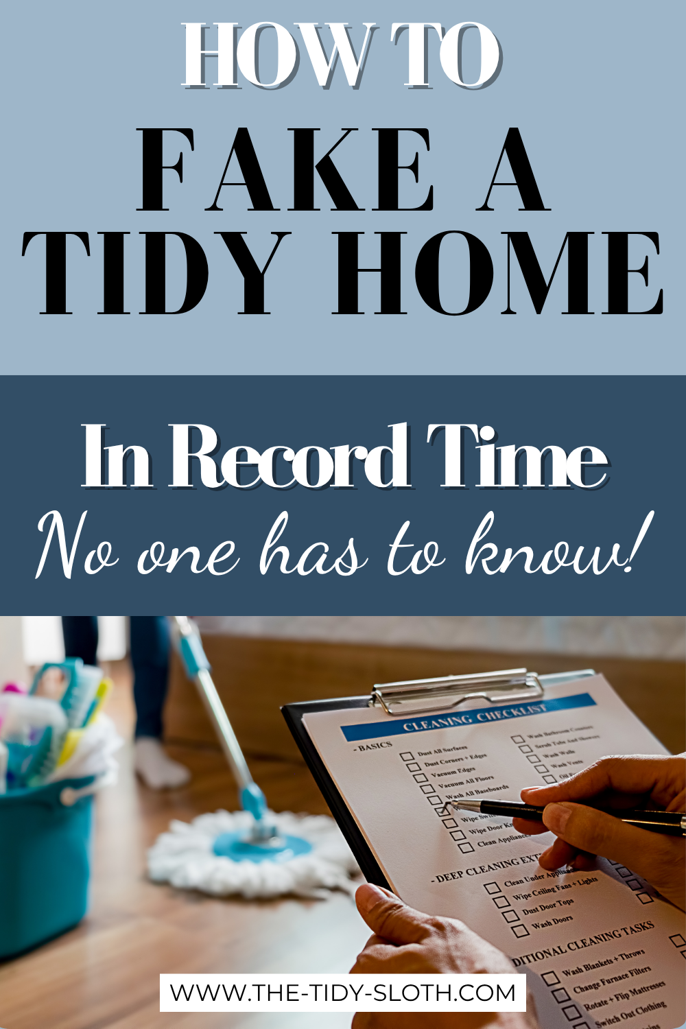 how to clean your house fast